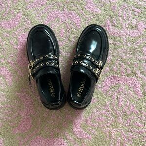Black patent loafers for girls size 3